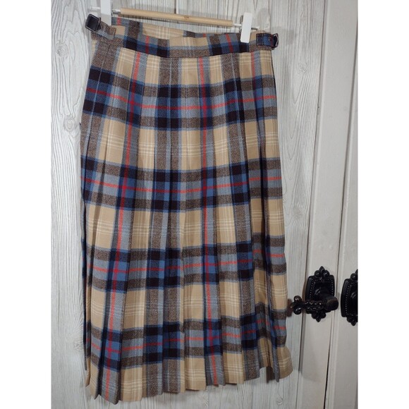 Vintage James Dalgliesh Tartan Plaid Wool Scottish Kilt Skirt 8 Punk Goth - Picture 7 of 12